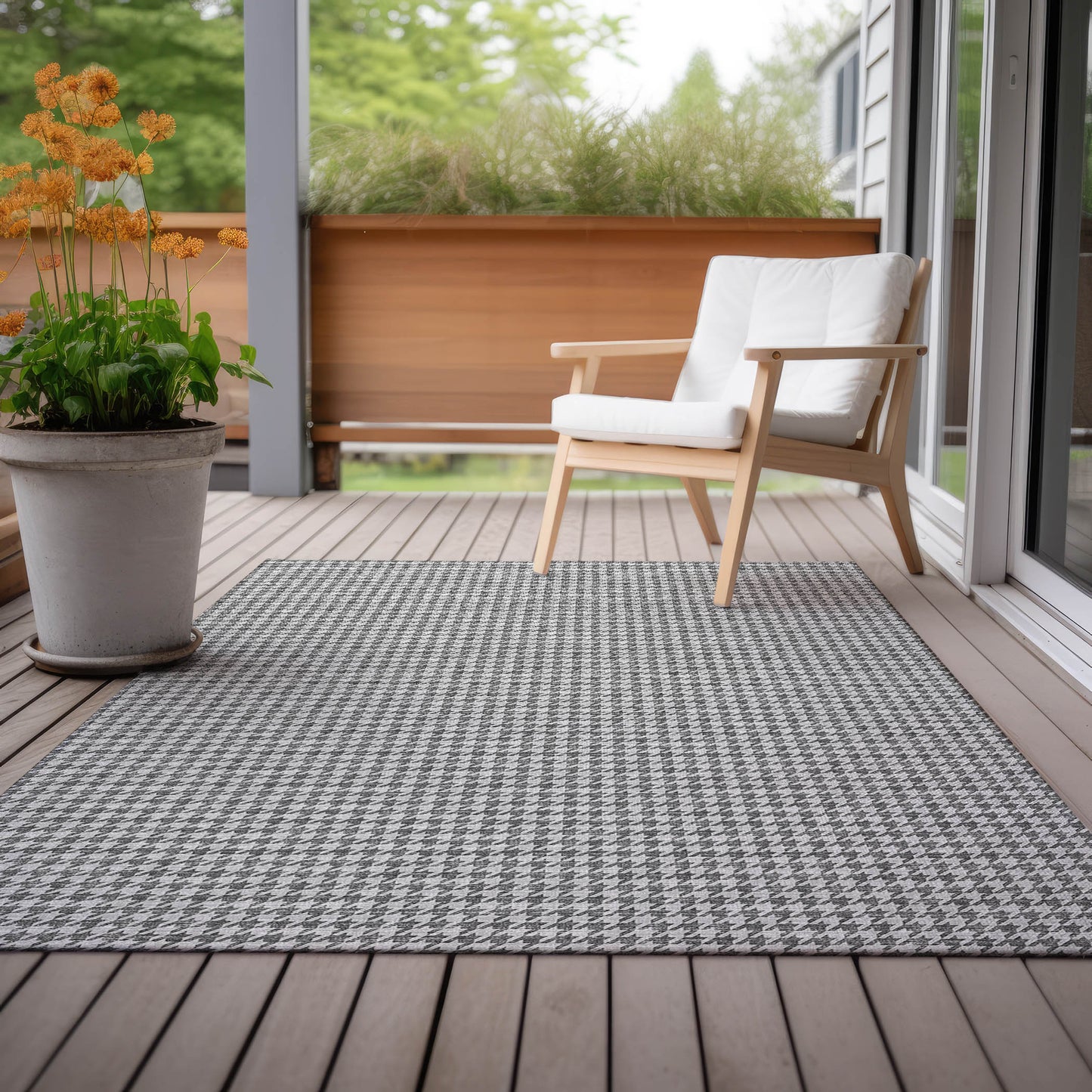 Machine Made Hinton HN1 Gray - Dalyn Rugs