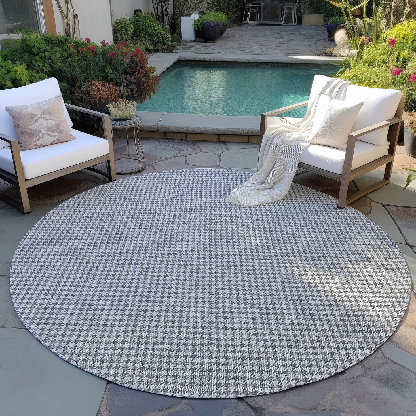 Machine Made Hinton HN1 Gray - Dalyn Rugs