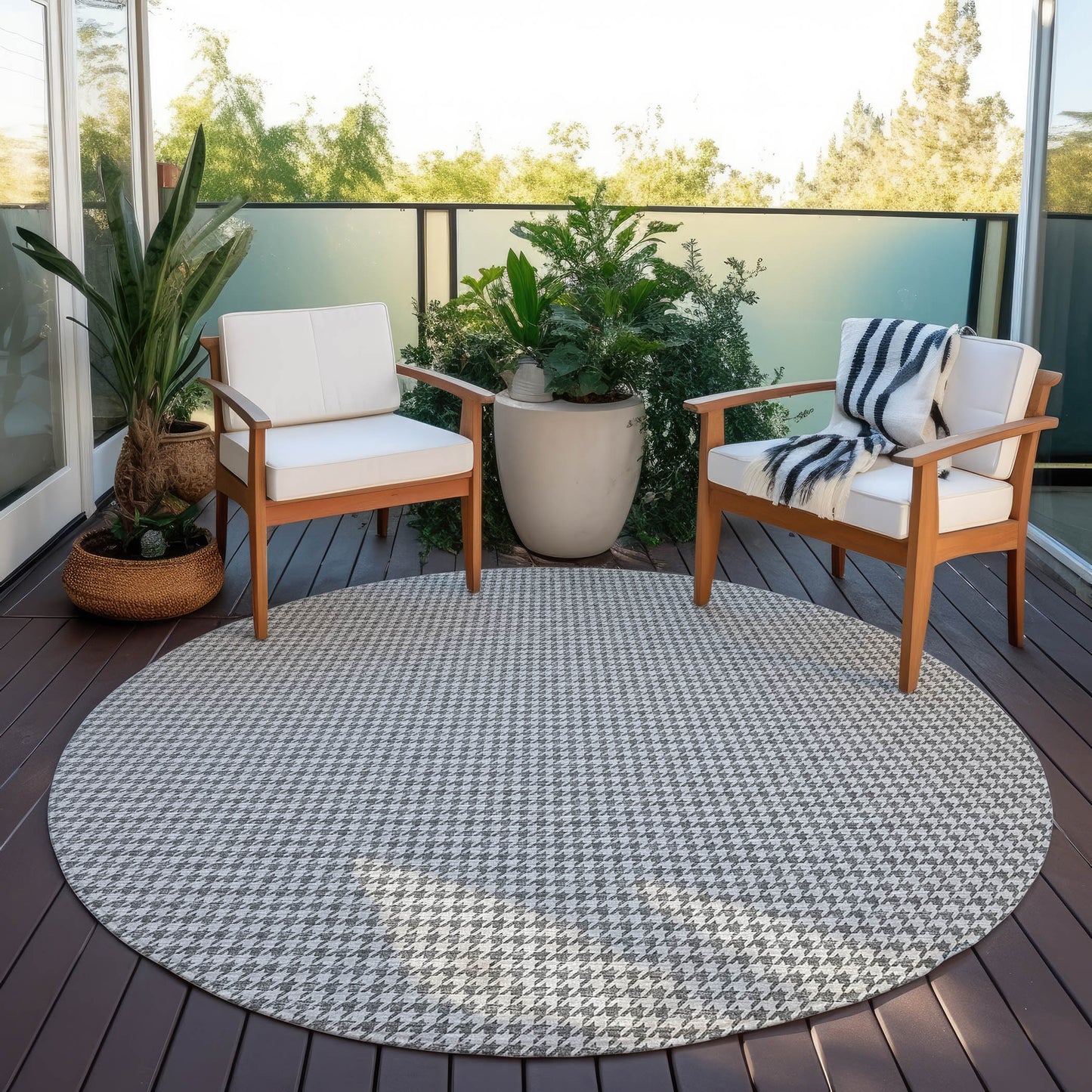 Machine Made Hinton HN1 Gray - Dalyn Rugs