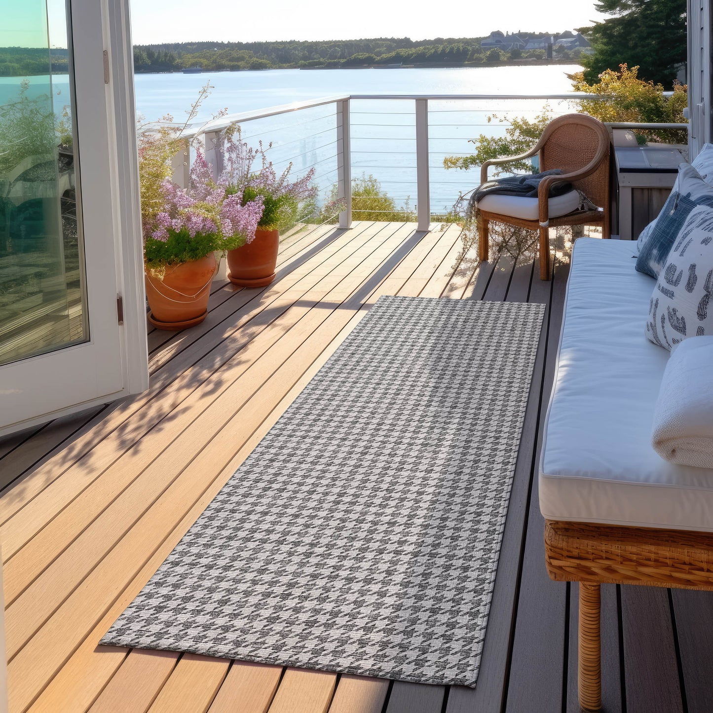 Machine Made Hinton HN1 Gray - Dalyn Rugs