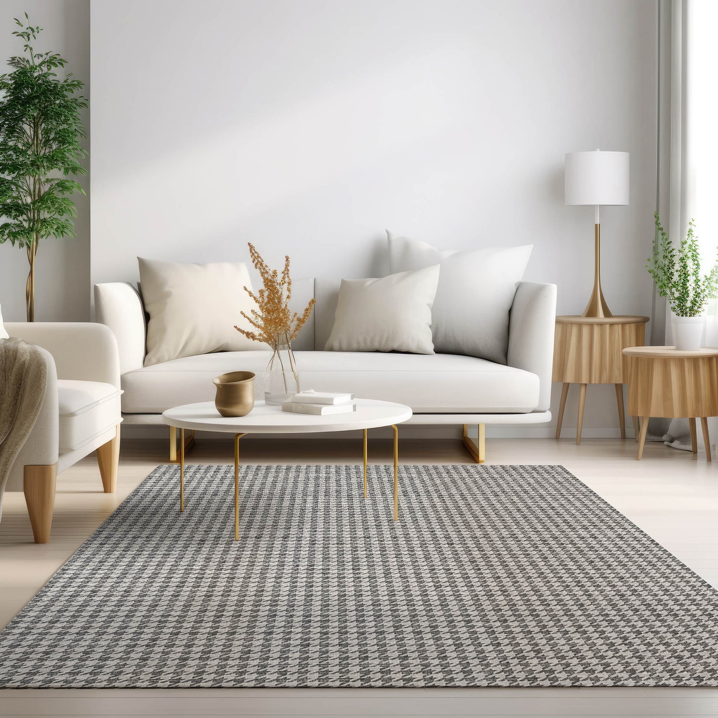 Machine Made Hinton HN1 Gray - Dalyn Rugs