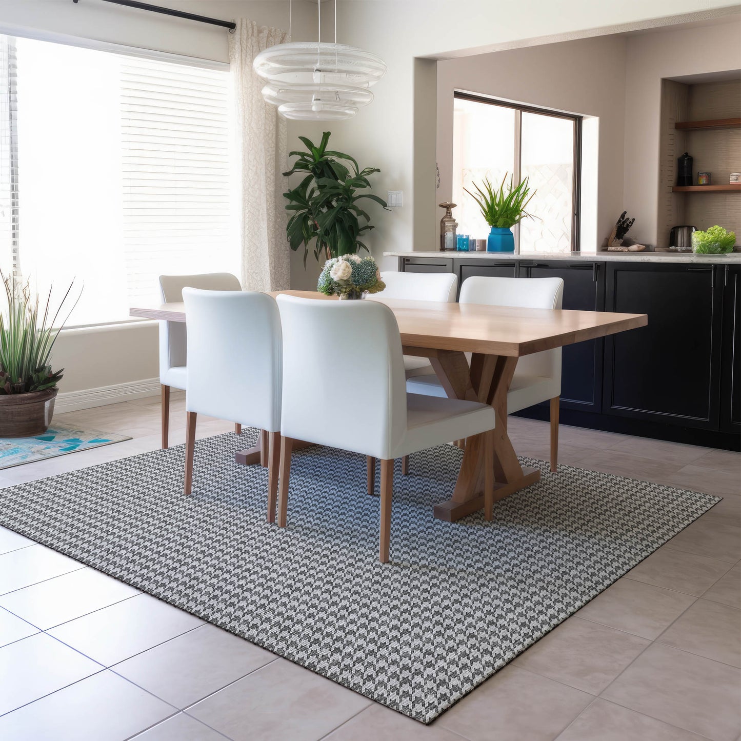 Machine Made Hinton HN1 Gray - Dalyn Rugs