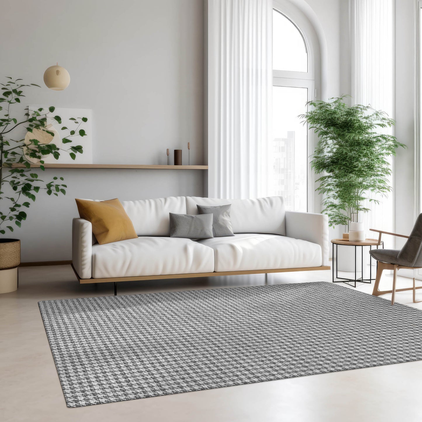 Machine Made Hinton HN1 Gray - Dalyn Rugs