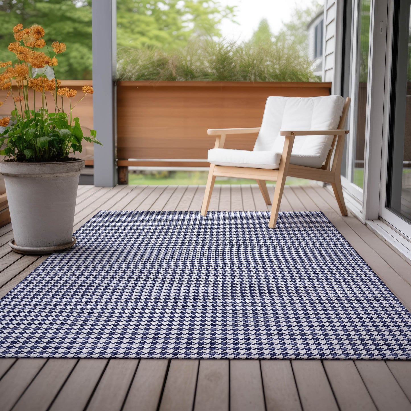 Machine Made Hinton HN1 Navy - Dalyn Rugs