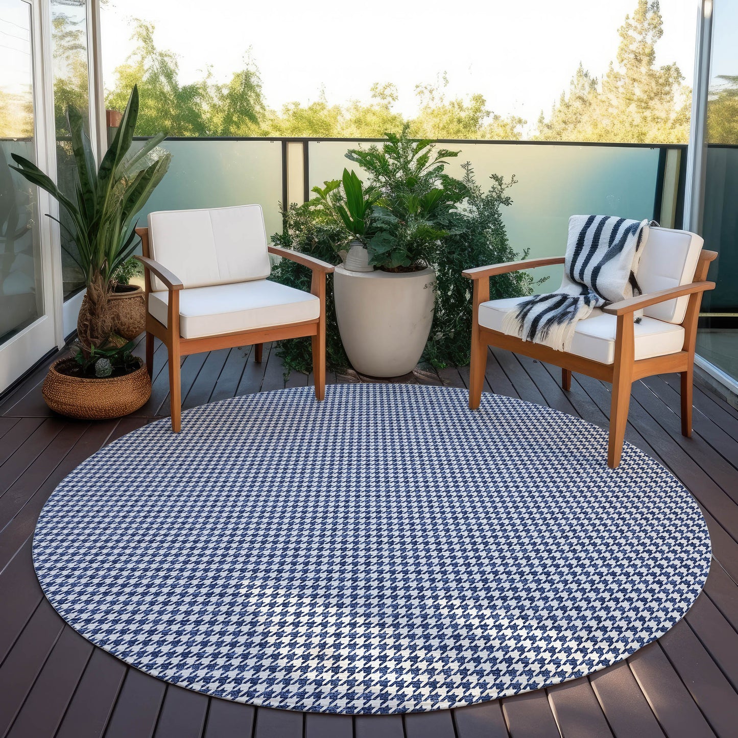Machine Made Hinton HN1 Navy - Dalyn Rugs