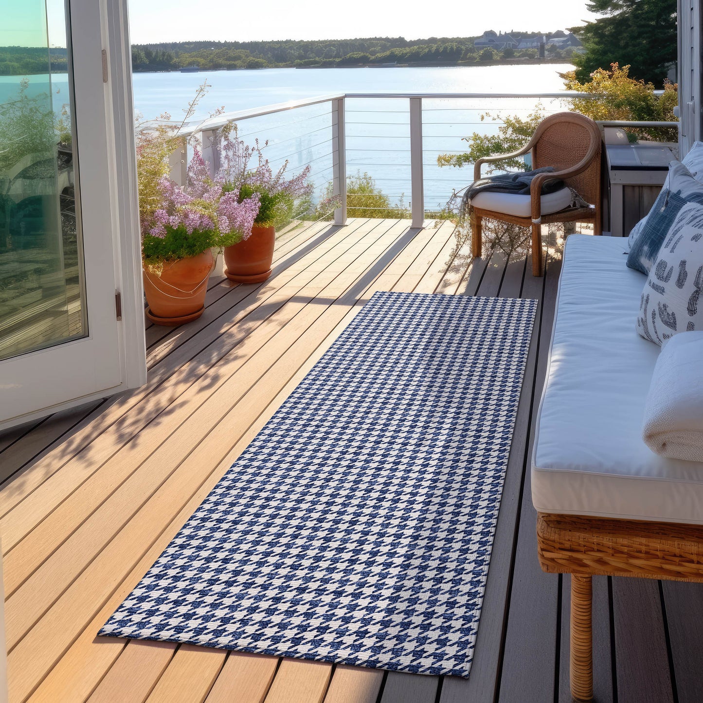 Machine Made Hinton HN1 Navy - Dalyn Rugs
