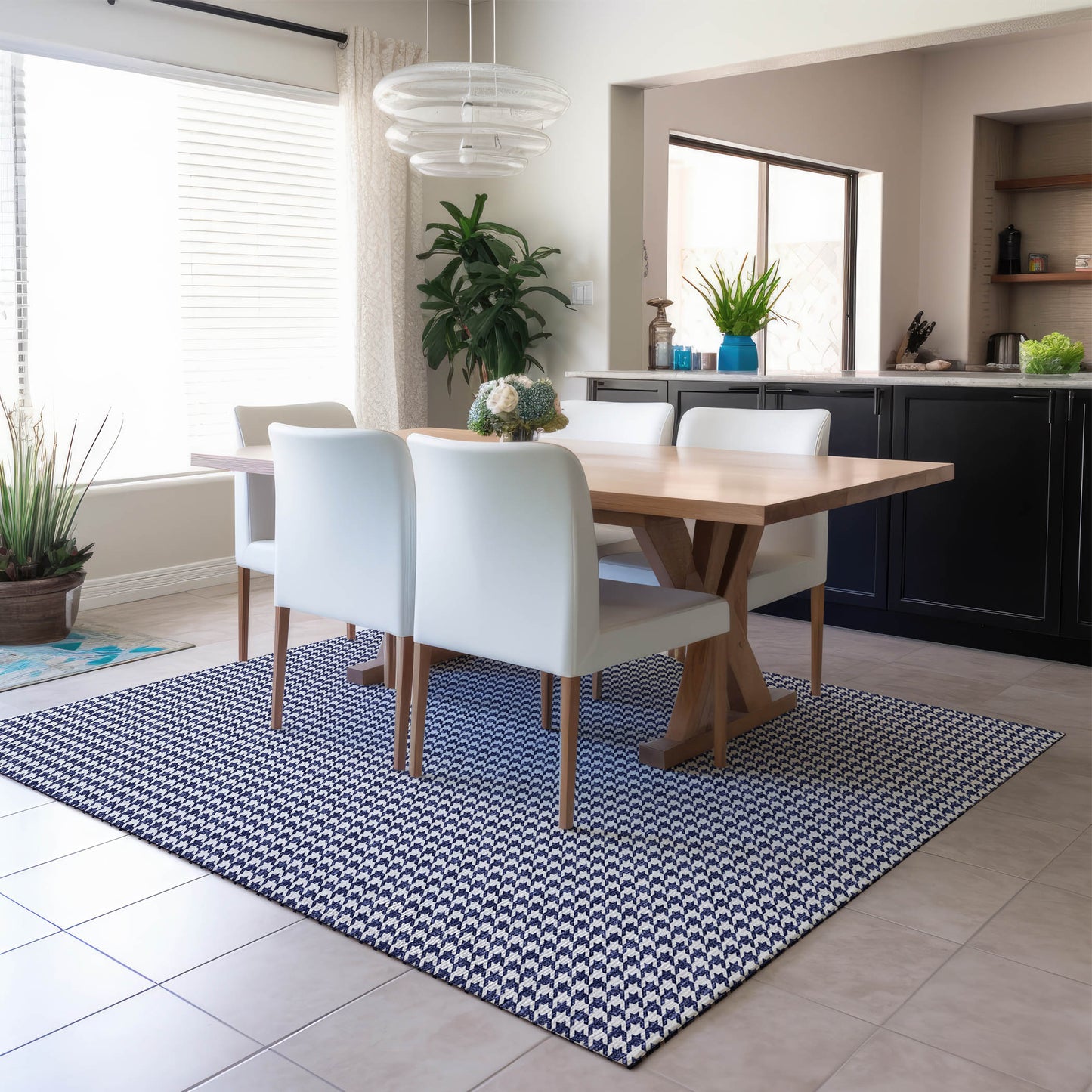Machine Made Hinton HN1 Navy - Dalyn Rugs