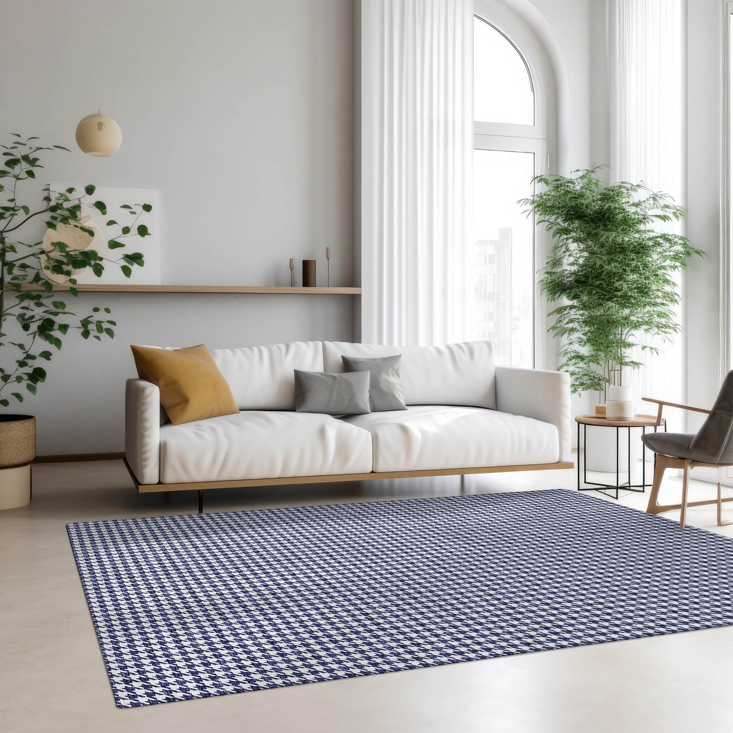 Machine Made Hinton HN1 Navy - Dalyn Rugs