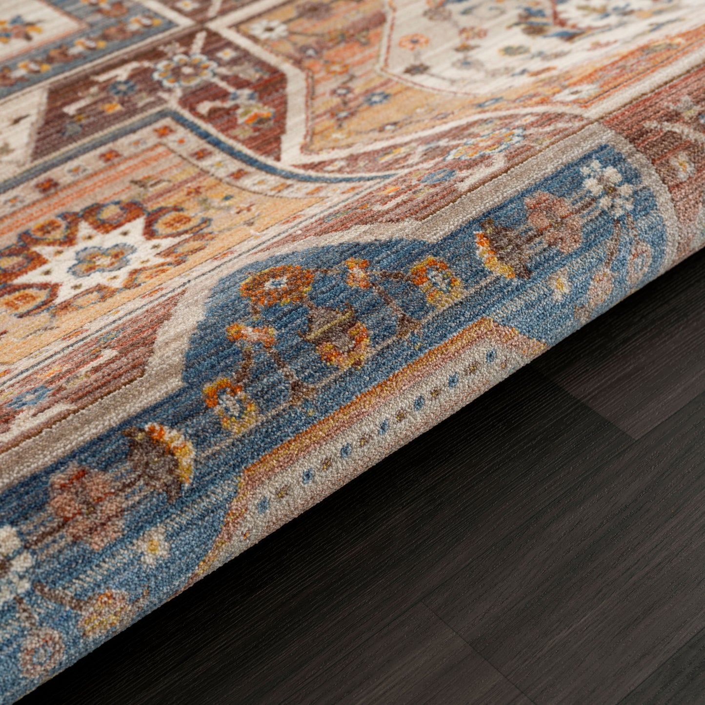 Holi-81772 Bohemian/Eclectic Power-Loomed Red/Ivory/Multi Cotton Indoor Area Rug - LR Home