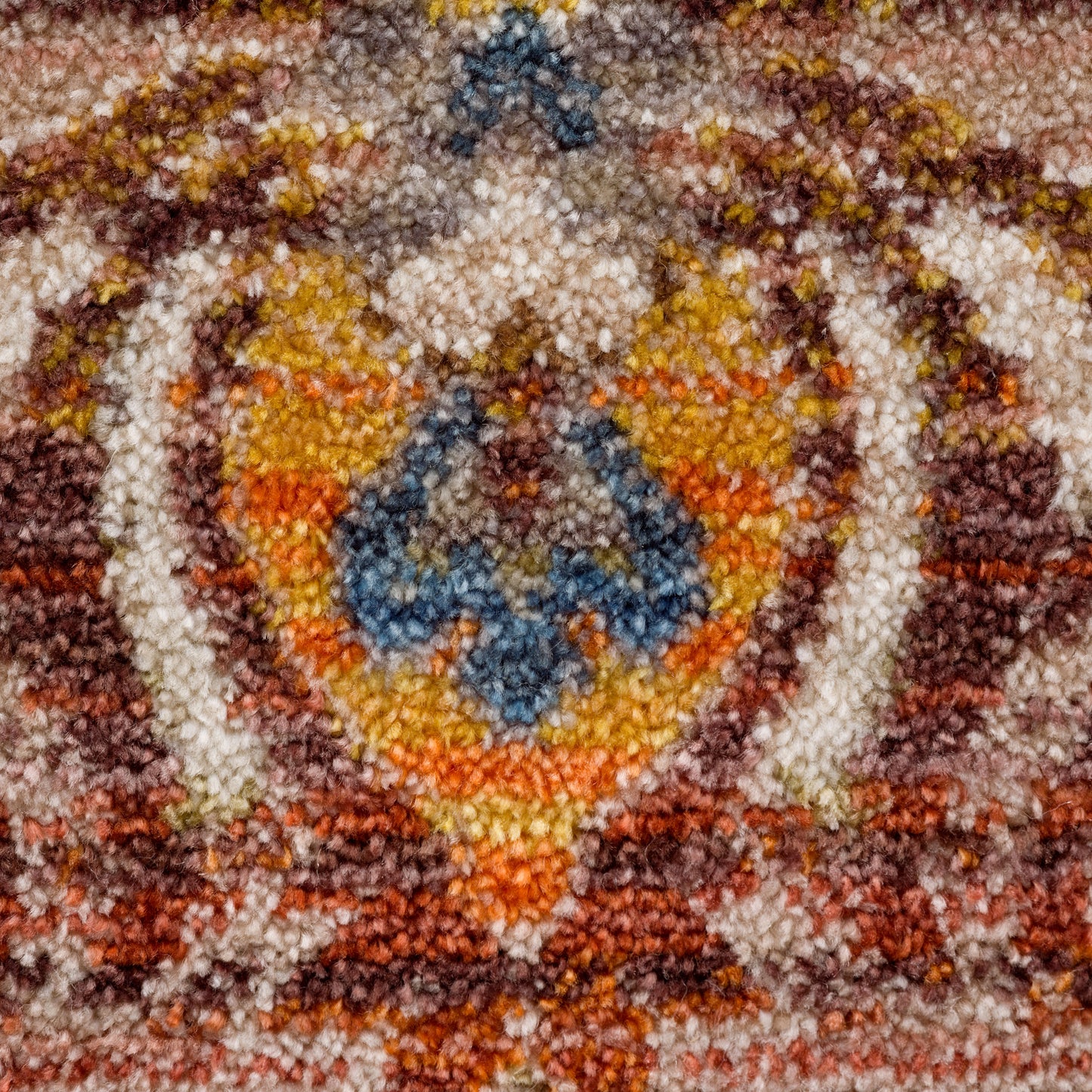 HOLIC-81772 Bohemian/Eclectic Machine Made Red/Ivory/Multi Polyester Indoor Area Rugs - LR Home