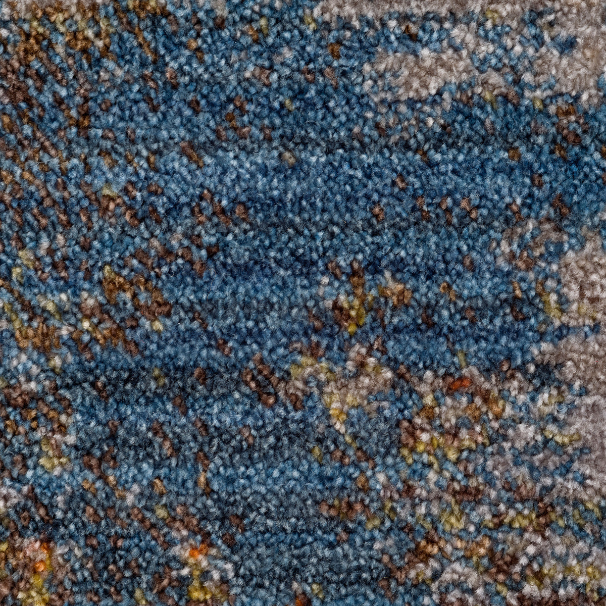 Distressed Geometric Abstract Overlay Area Rug - lifestyle view