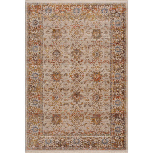Rustic Vintage Bohemian Oriental Area Rug - Silo view