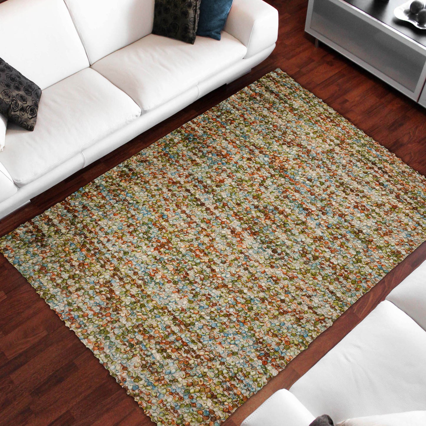 Hand Loomed Hanu HU1 Green - Dalyn Rugs