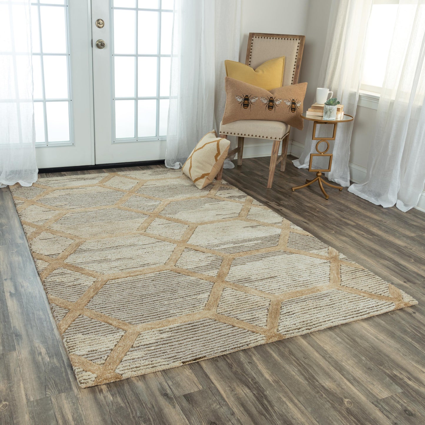 Haven HVN101 Beige Hand-Tufted Rug - Rizzy