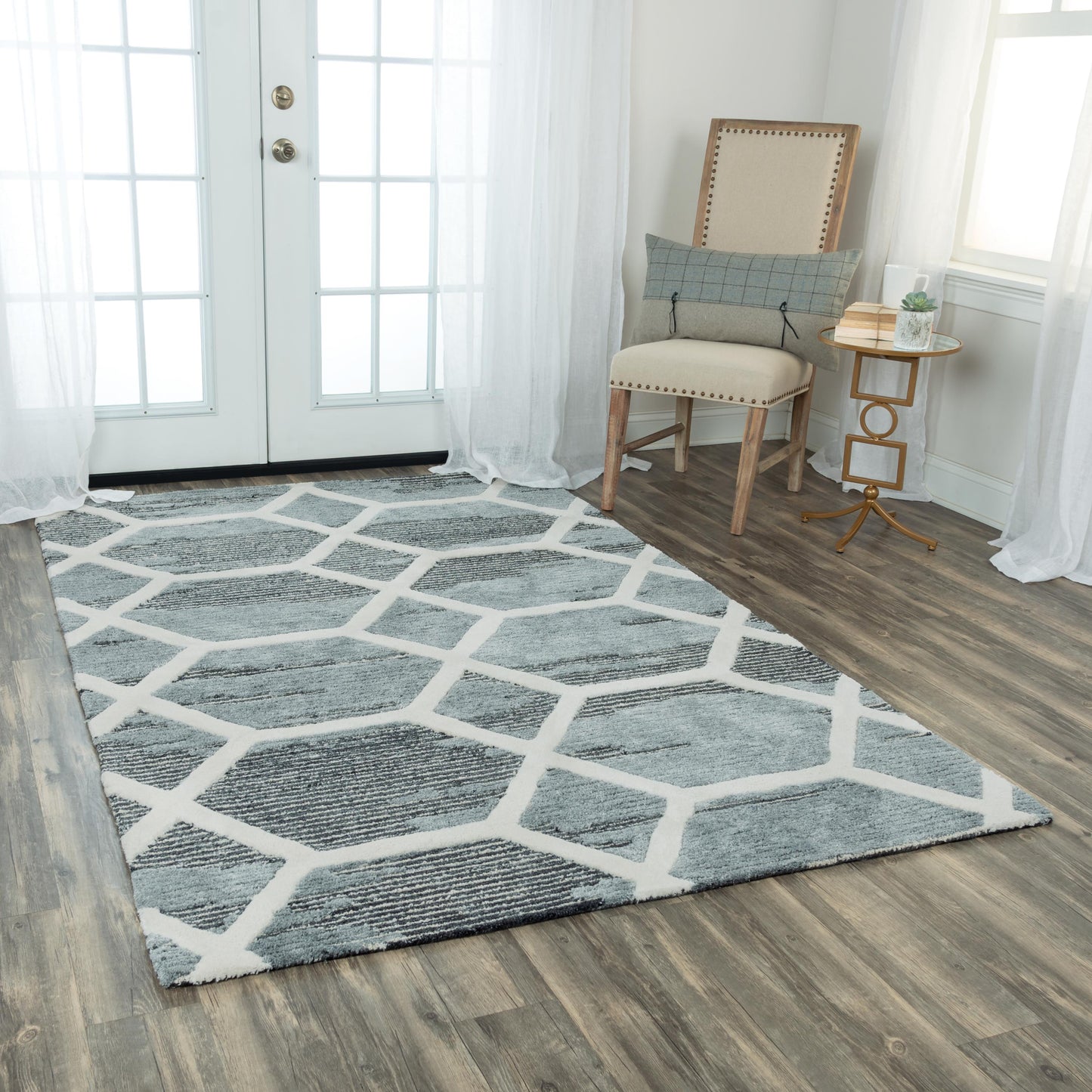 Haven HVN102 Charcoal Hand-Tufted Rug - Rizzy