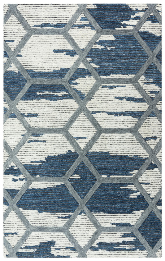 Haven HVN103 Blue Hand-Tufted Rug - Rizzy