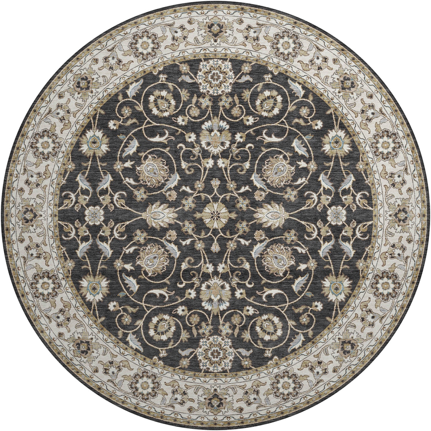 Machine Made Hatay HY1 Black - Dalyn Rugs