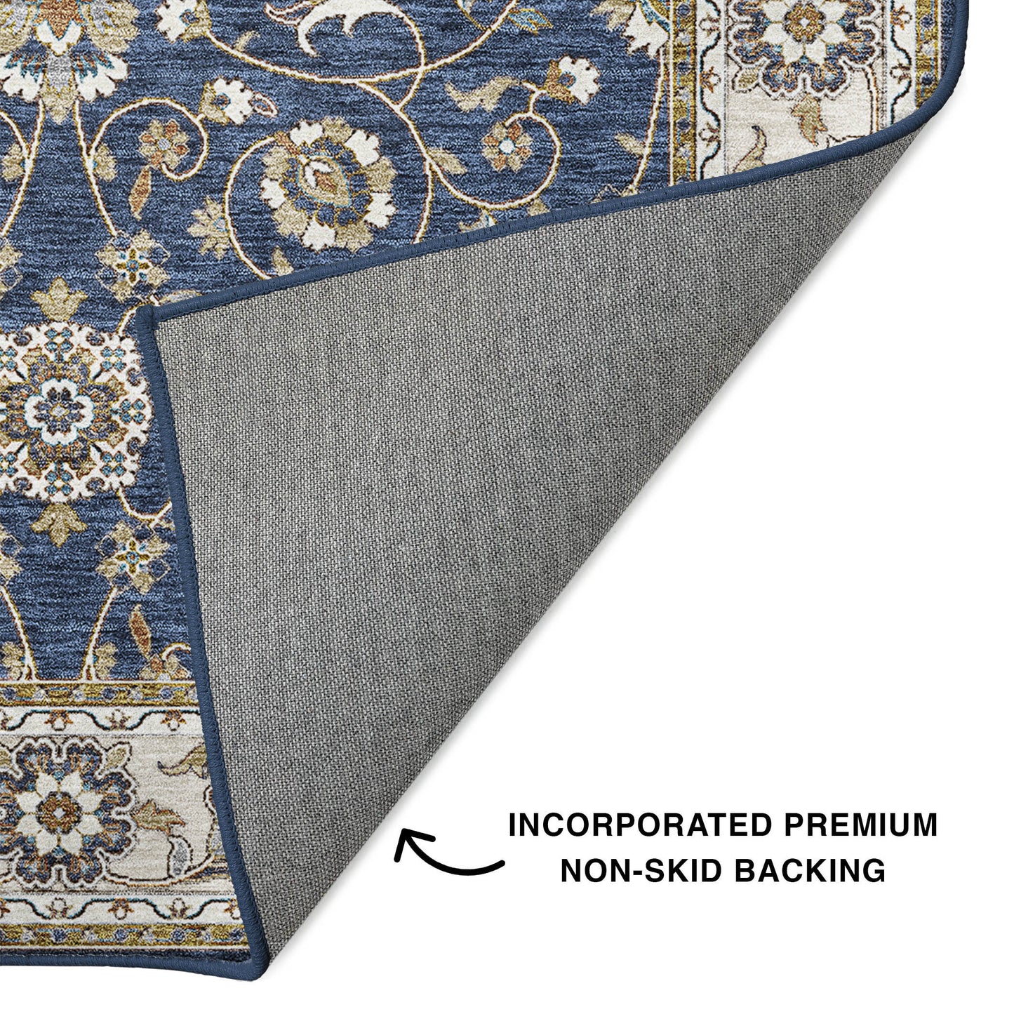 Machine Made Hatay HY1 Navy - Dalyn Rugs