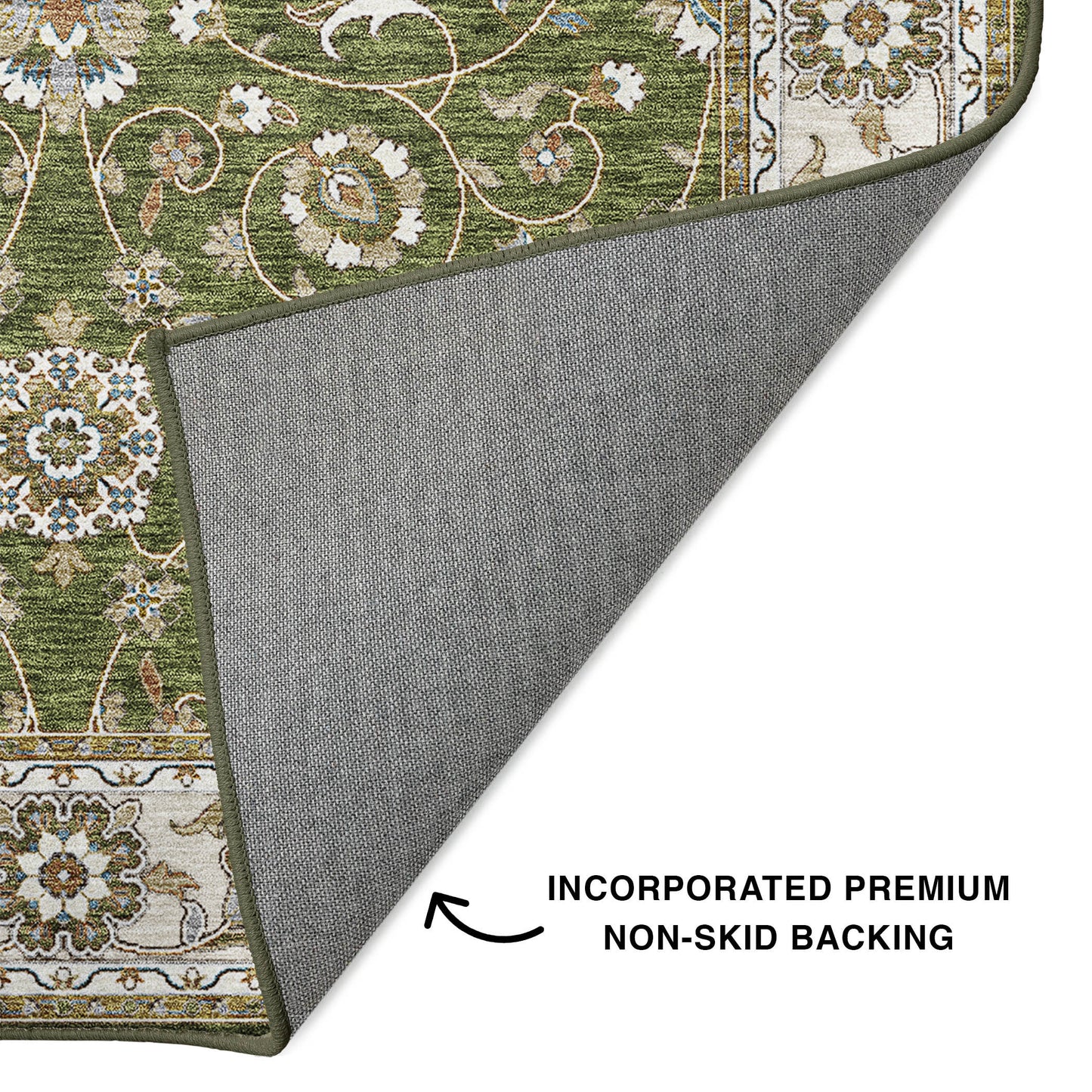 Machine Made Hatay HY1 Olive - Dalyn Rugs