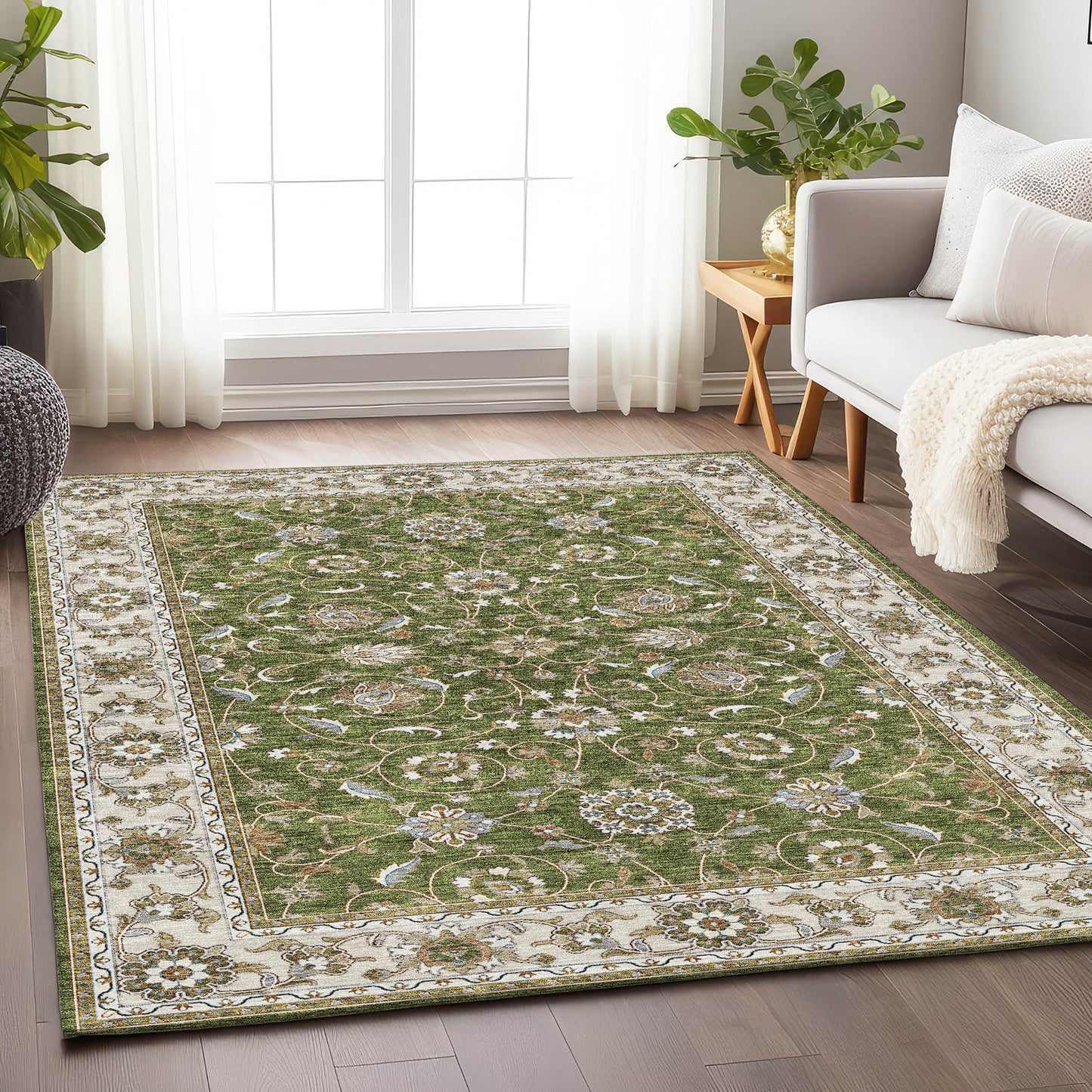 Machine Made Hatay HY1 Olive - Dalyn Rugs