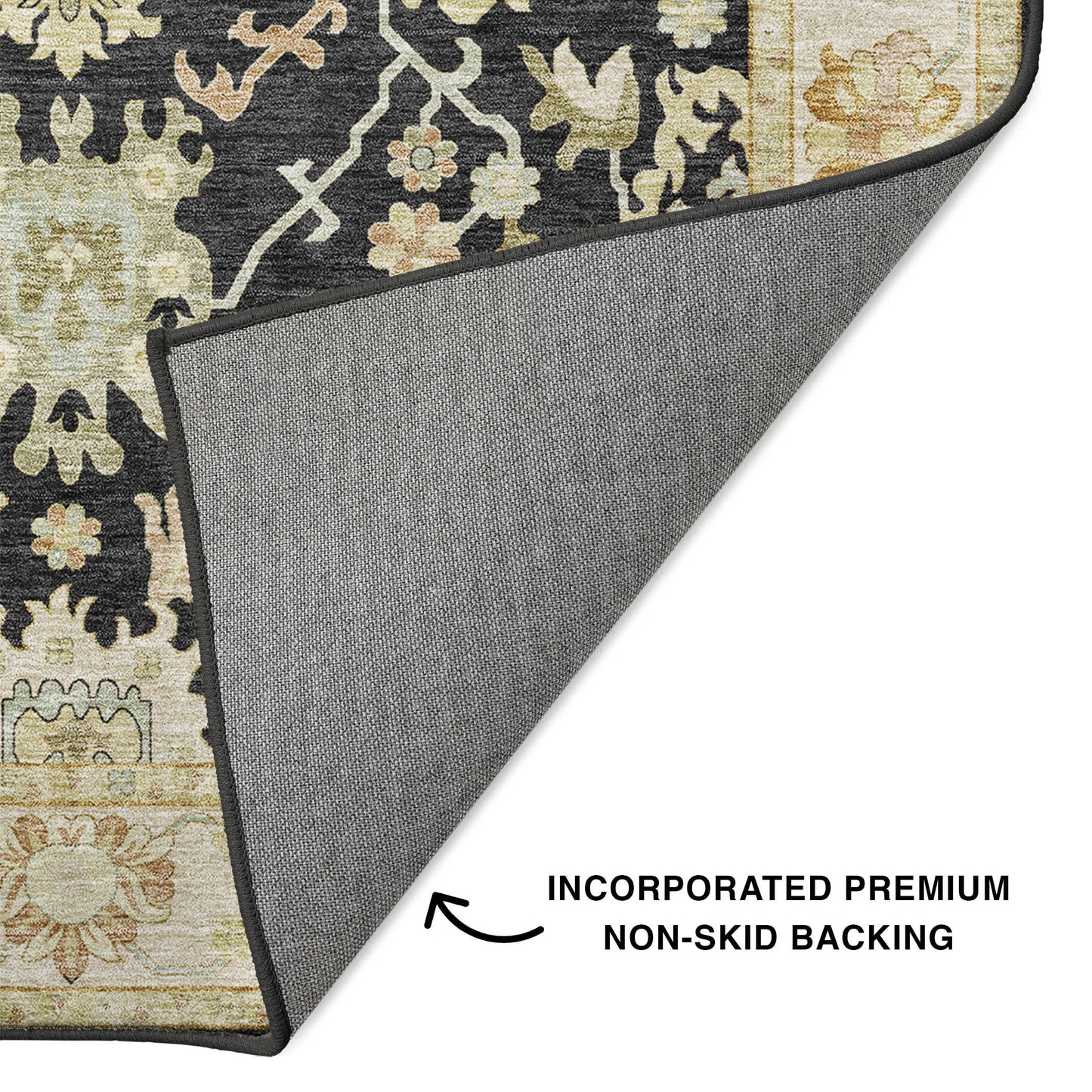 Machine Made Hatay HY2 Black - Dalyn Rugs