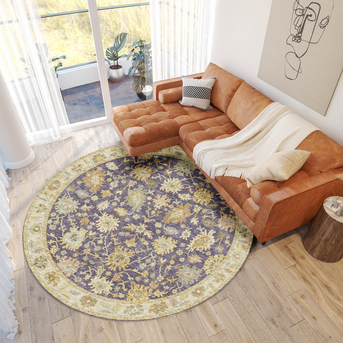 Machine Made Hatay HY2 Eggplant - Dalyn Rugs