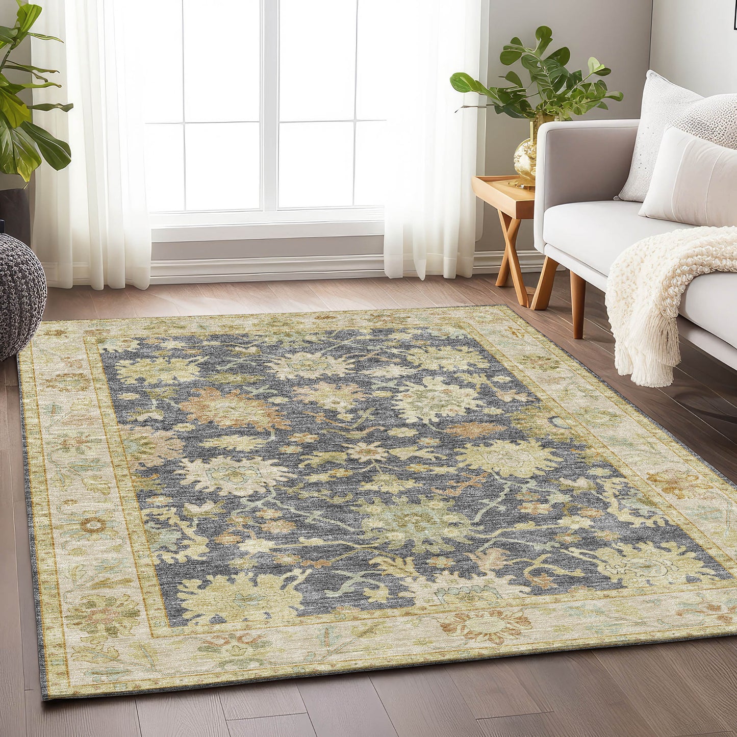 Machine Made Hatay HY2 Gray - Dalyn Rugs