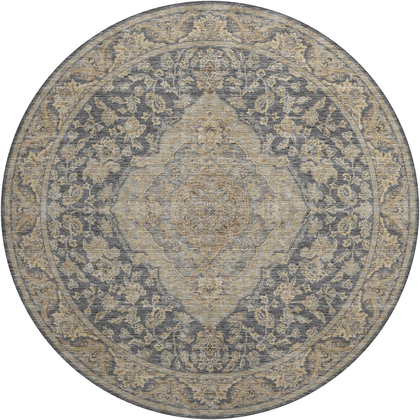 Machine Made Hatay HY3 Charcoal - Dalyn Rugs