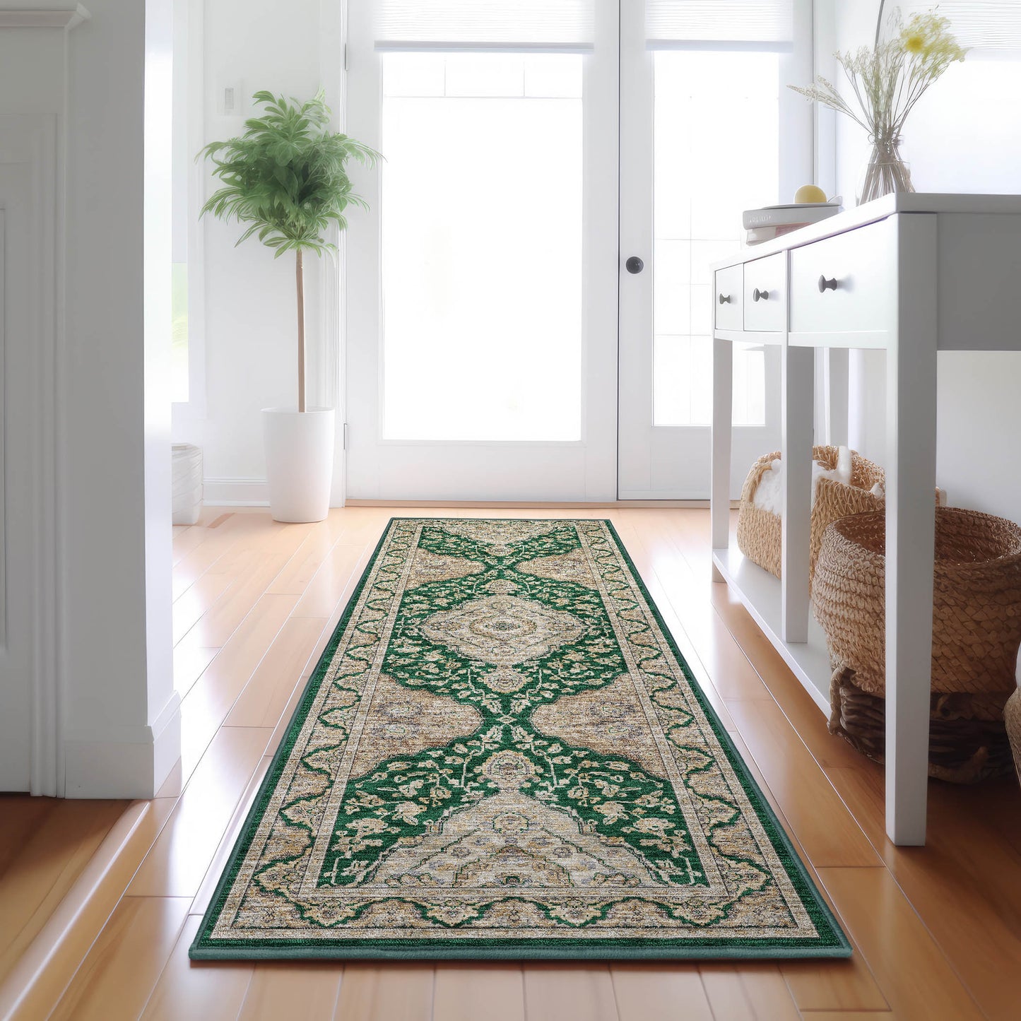 Machine Made Hatay HY3 Emerald - Dalyn Rugs