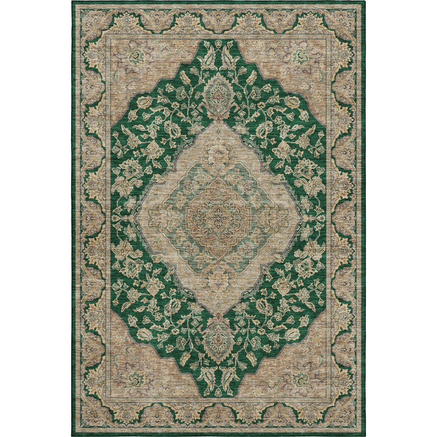 Machine Made Hatay HY3 Emerald - Dalyn Rugs