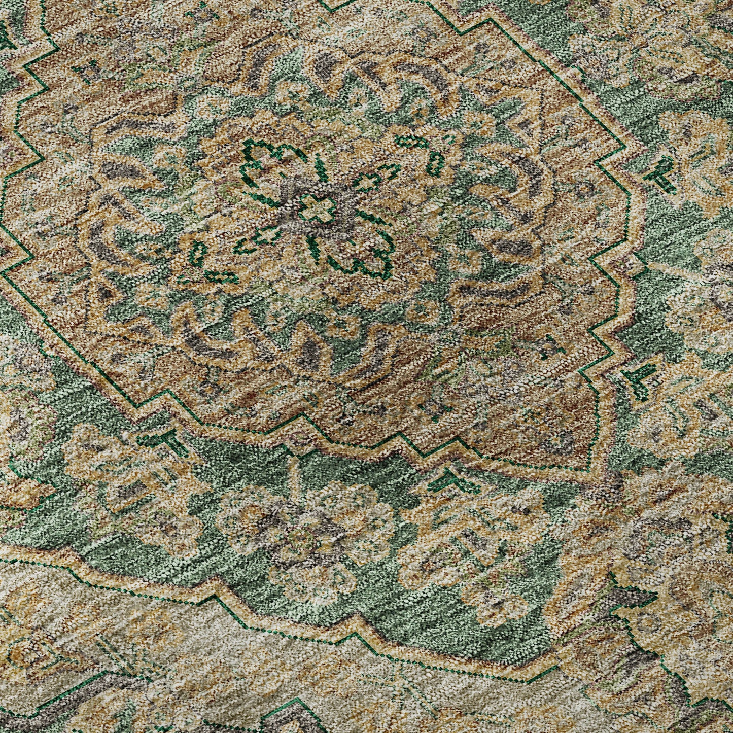 Machine Made Hatay HY3 Emerald - Dalyn Rugs