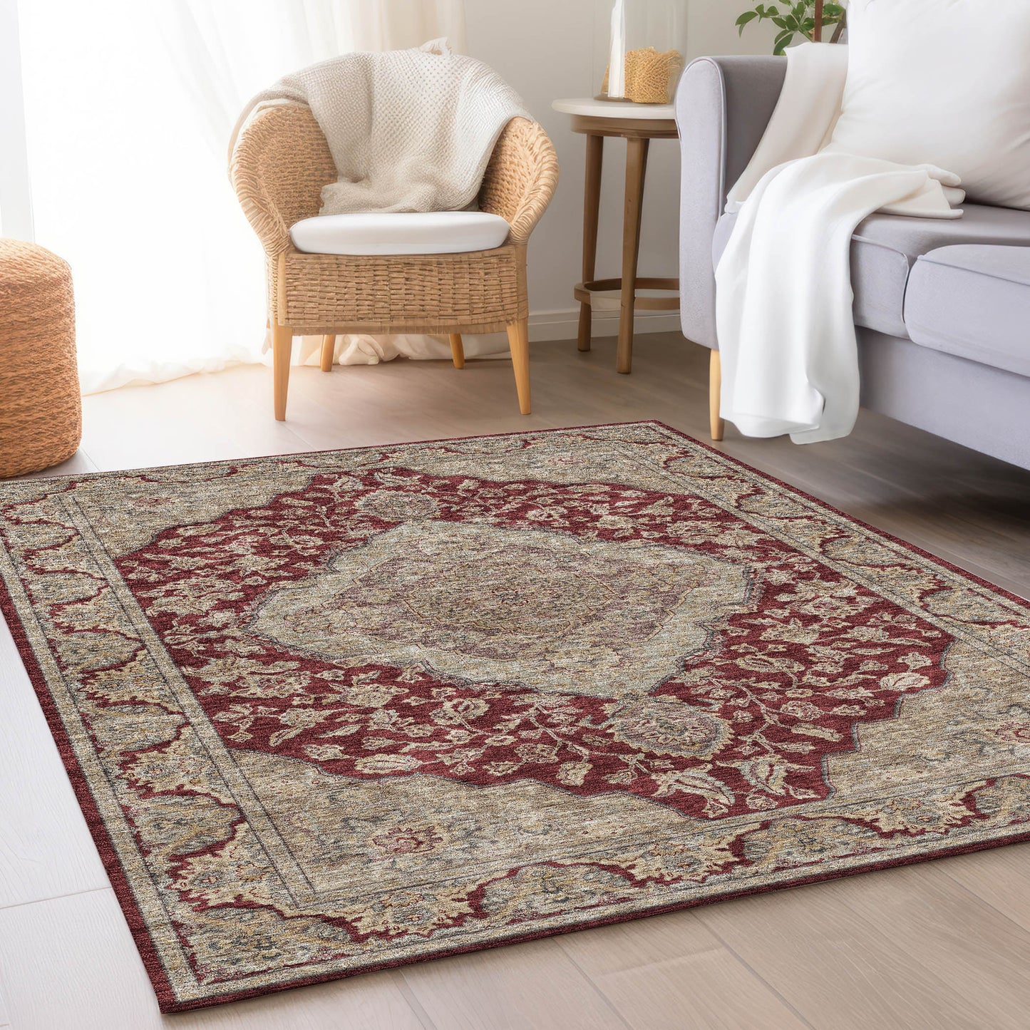 Machine Made Hatay HY3 Garnet - Dalyn Rugs