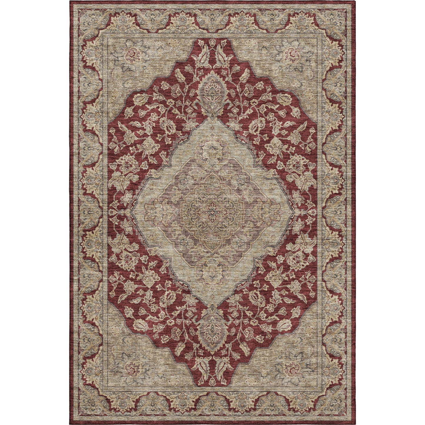 Machine Made Hatay HY3 Garnet - Dalyn Rugs