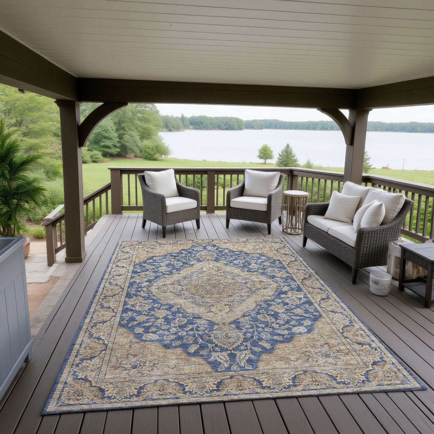 Machine Made Hatay HY3 Navy - Dalyn Rugs