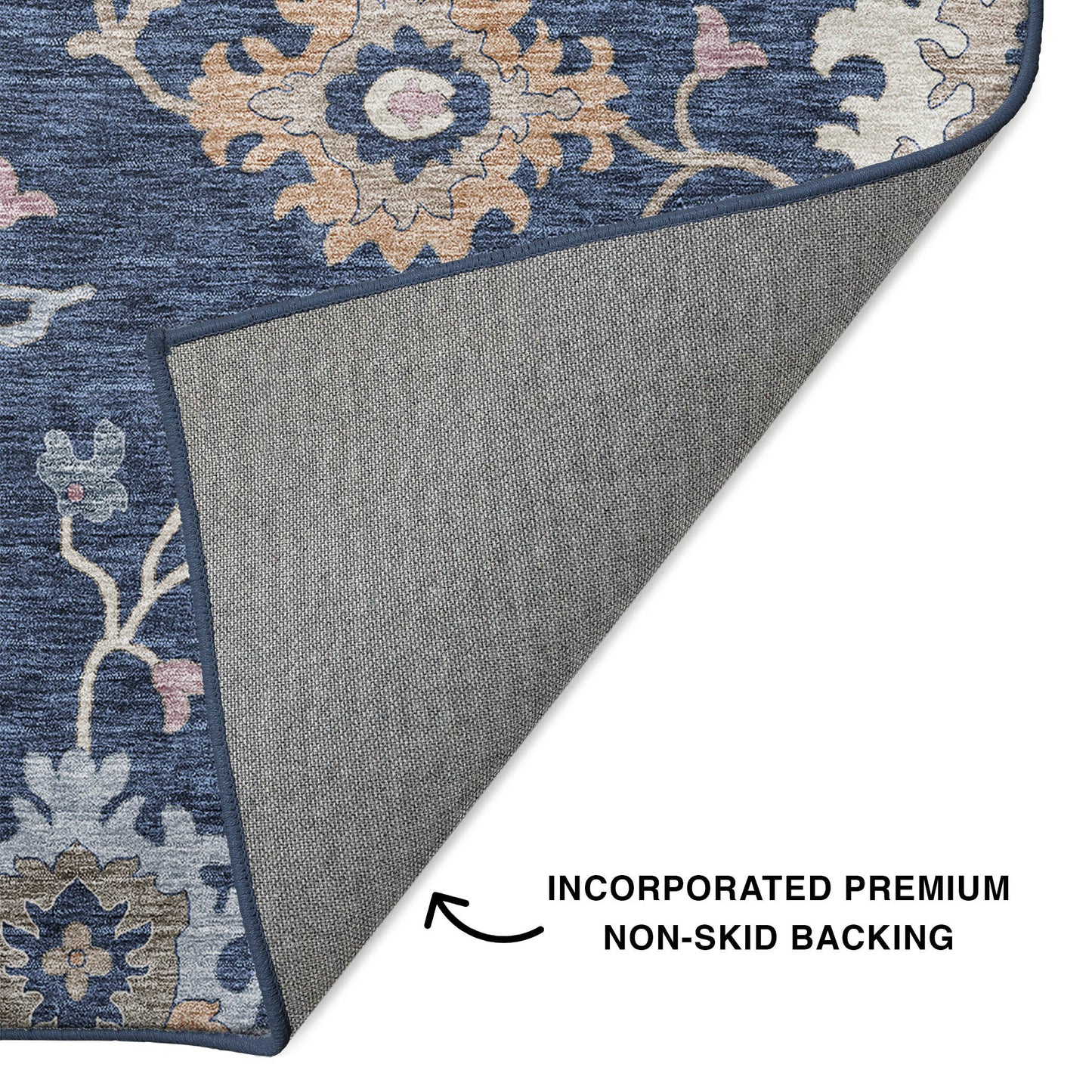 Machine Made Hatay HY4 Navy - Dalyn Rugs