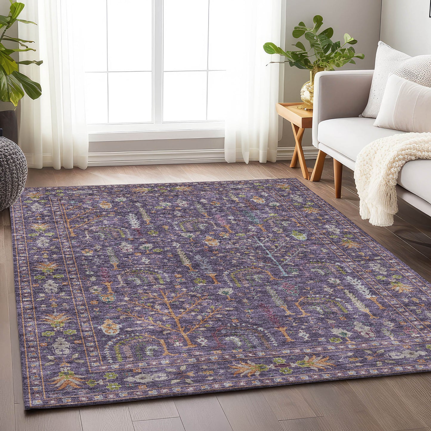 Machine Made Hatay HY5 Eggplant - Dalyn Rugs