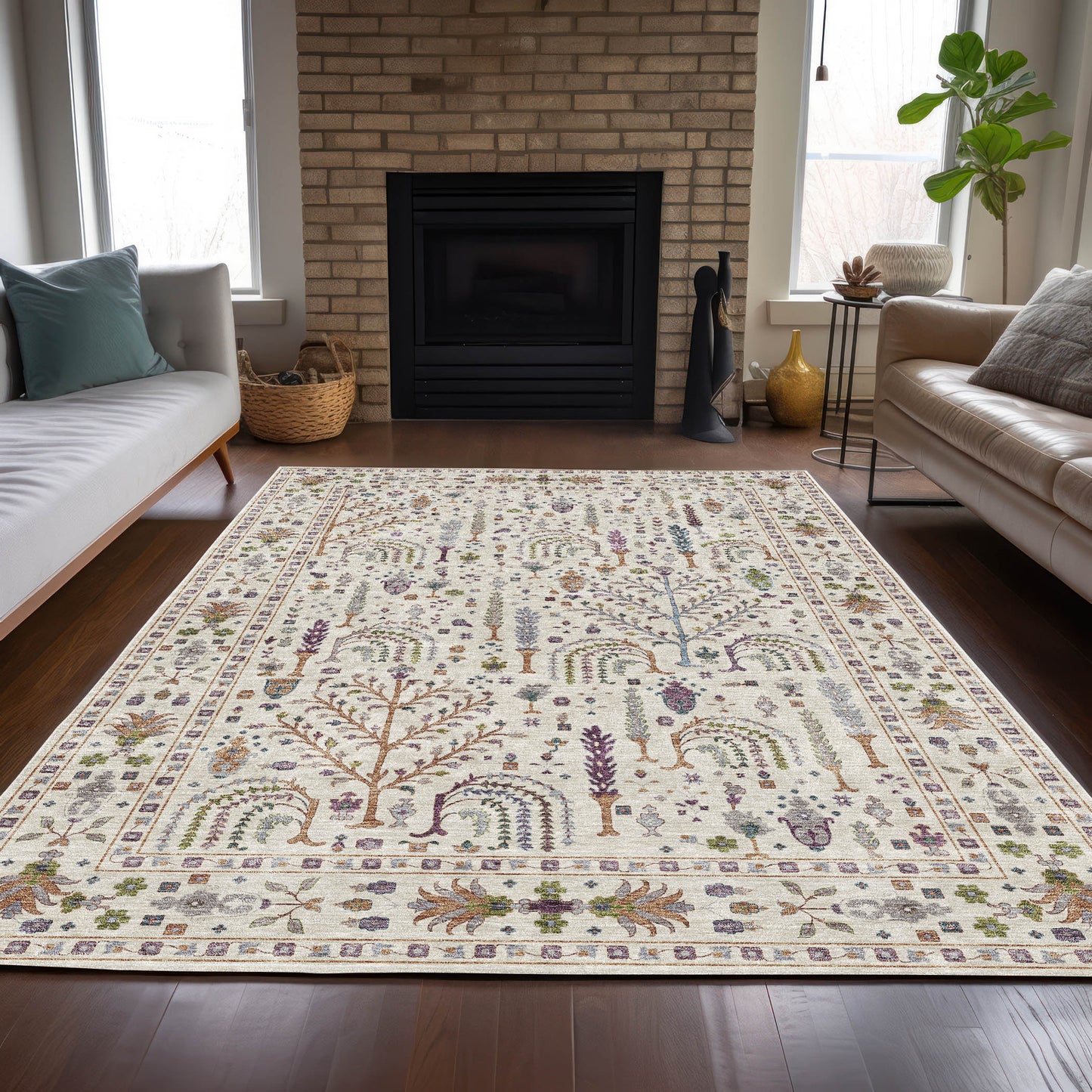 Machine Made Hatay HY5 Ivory - Dalyn Rugs