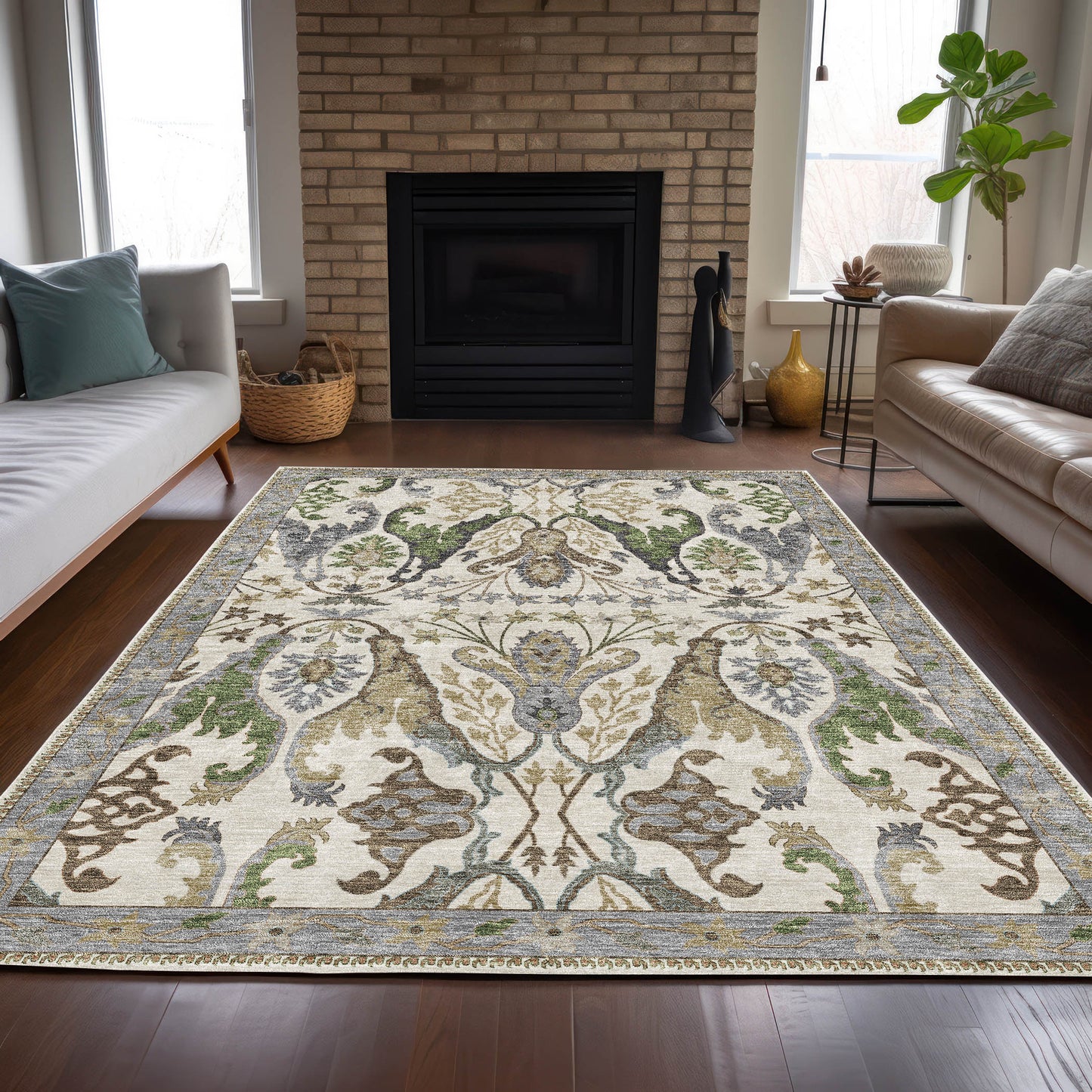 Machine Made Hatay HY6 Ivory - Dalyn Rugs