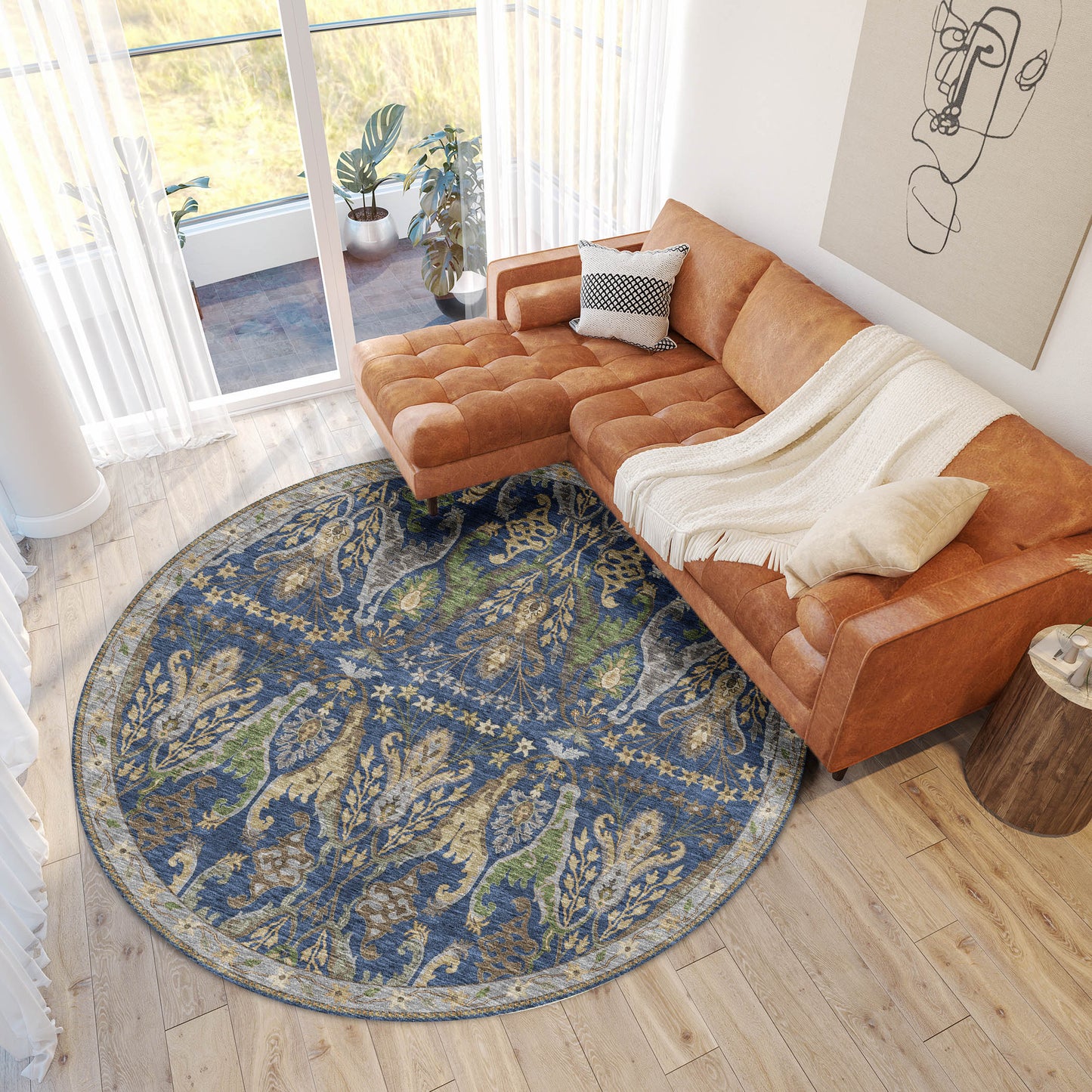 Machine Made Hatay HY6 Navy - Dalyn Rugs