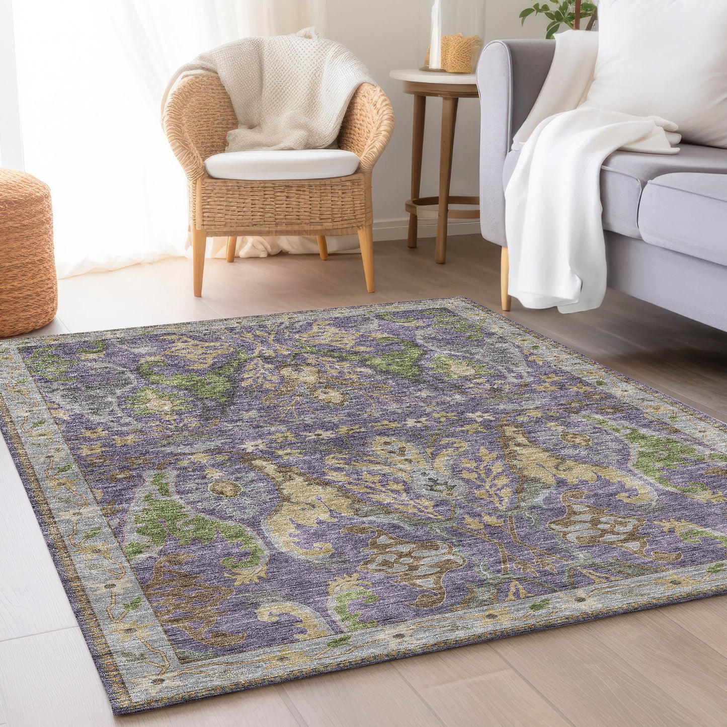 Machine Made Hatay HY6 Purple - Dalyn Rugs