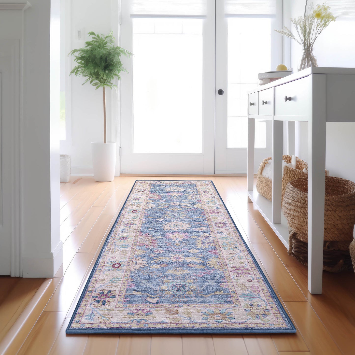 Machine Made Hatay HY7 Blue - Dalyn Rugs