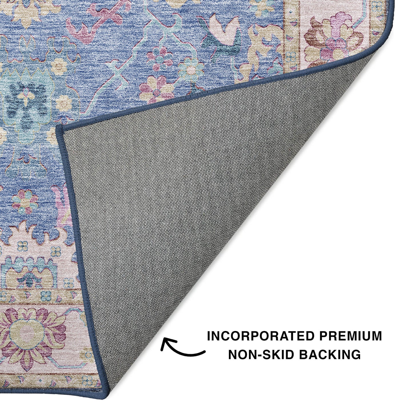 Machine Made Hatay HY7 Blue - Dalyn Rugs