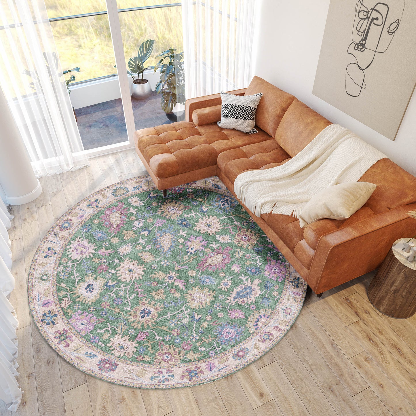 Machine Made Hatay HY7 Lime - Dalyn Rugs