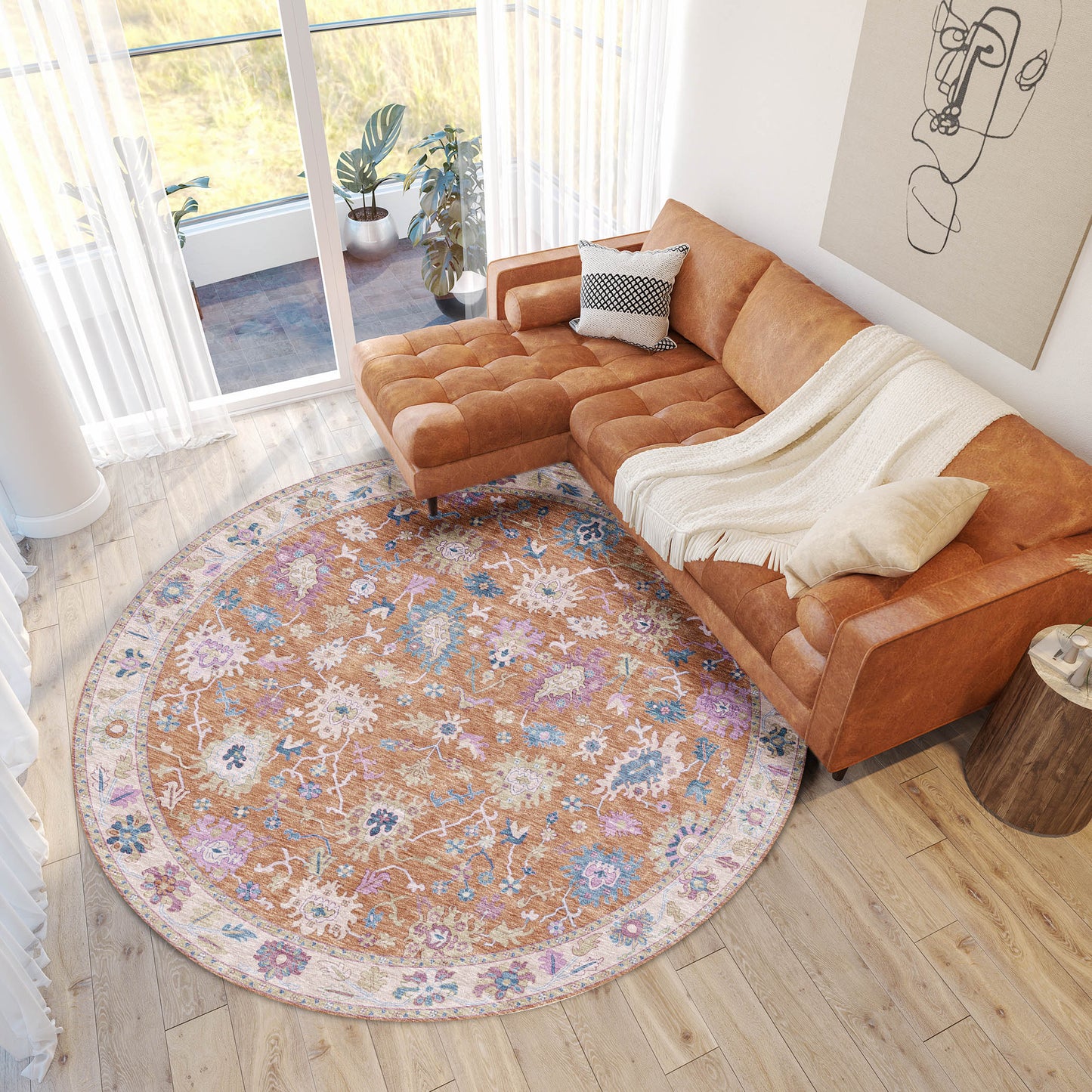 Machine Made Hatay HY7 Orange - Dalyn Rugs