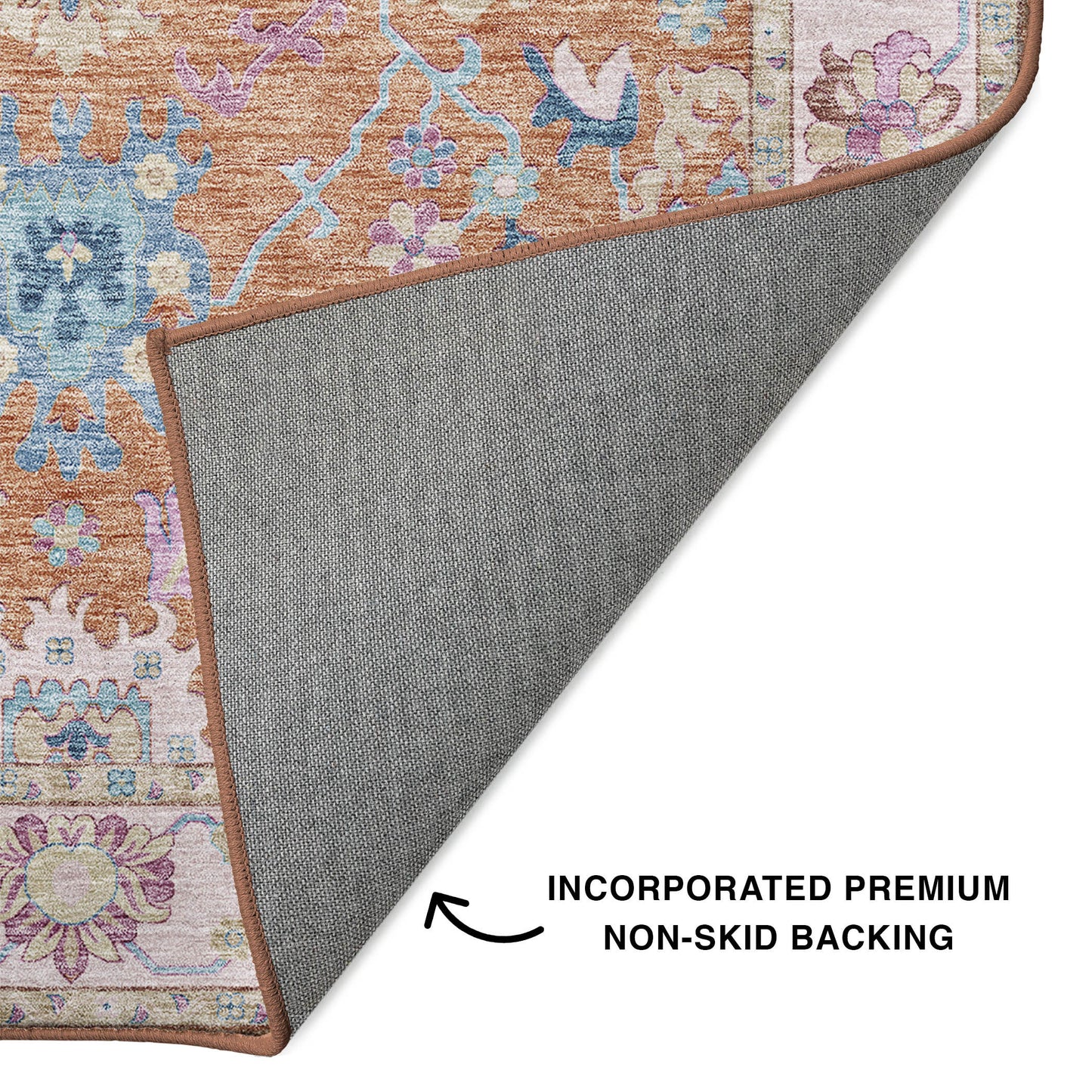 Machine Made Hatay HY7 Orange - Dalyn Rugs