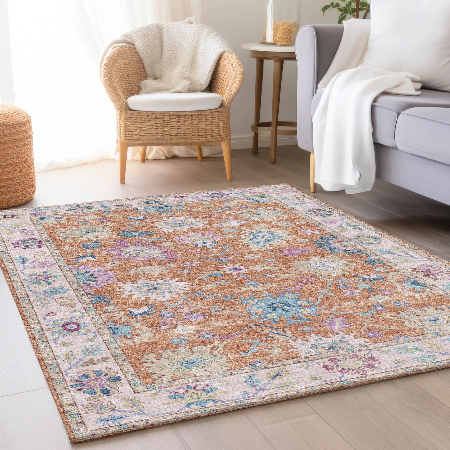 Machine Made Hatay HY7 Orange - Dalyn Rugs