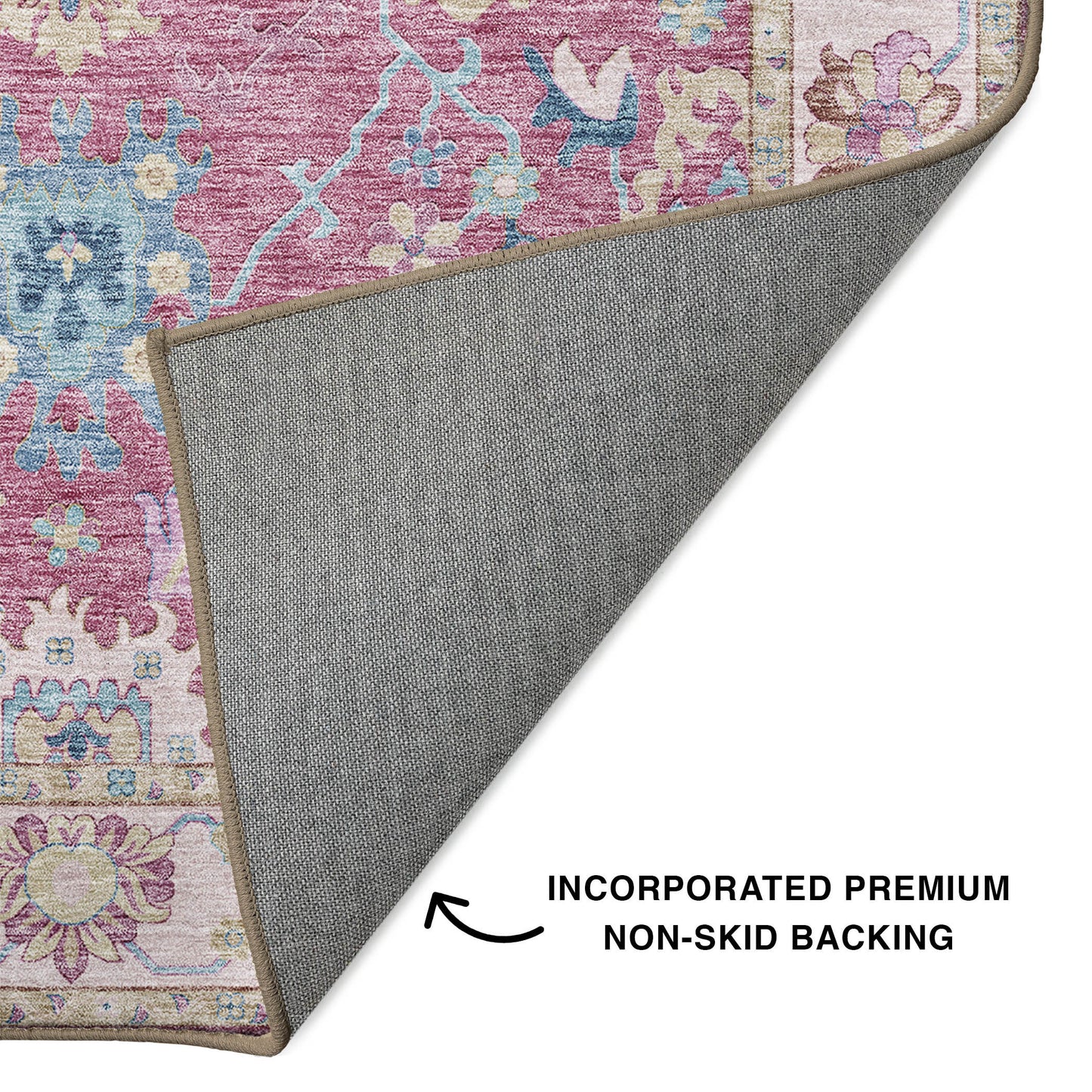 Machine Made Hatay HY7 Pink - Dalyn Rugs