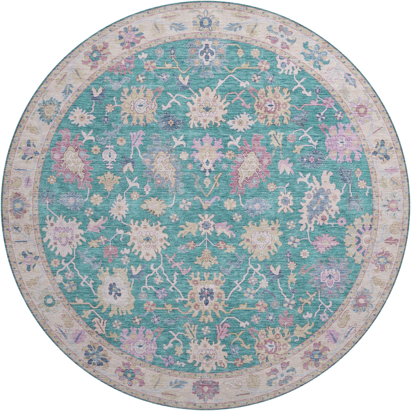Machine Made Hatay HY7 Teal - Dalyn Rugs
