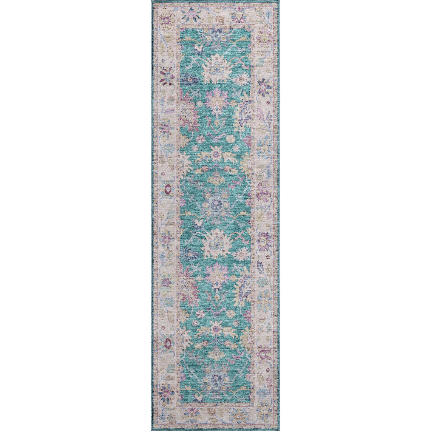Machine Made Hatay HY7 Teal - Dalyn Rugs
