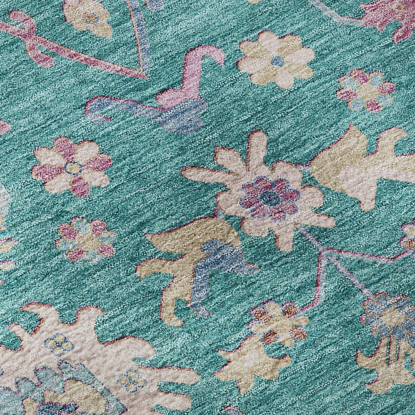 Machine Made Hatay HY7 Teal - Dalyn Rugs
